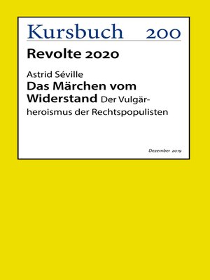 cover image of Das Märchen vom Widerstand